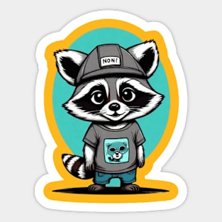 racoon gift ideas Sticker